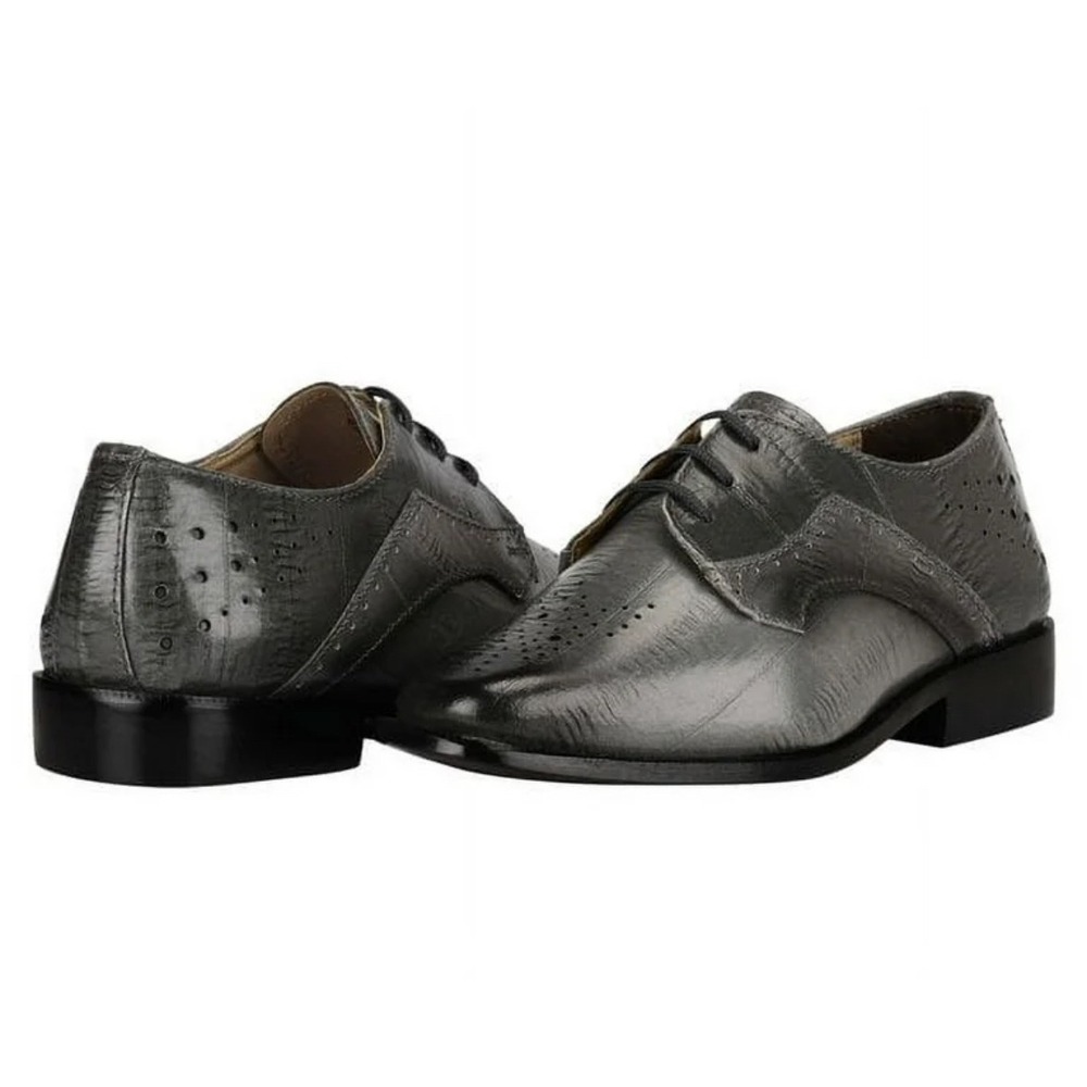 Liberty Youth Boys Dress Shoes Oxfords Brogue Perforated Leather Upper Size 1 - Picture 1 of 8